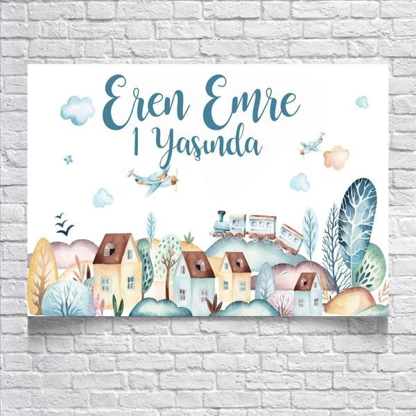 Manzara Temalı Doğum Günü Afişi 100X150 cm - Image 1