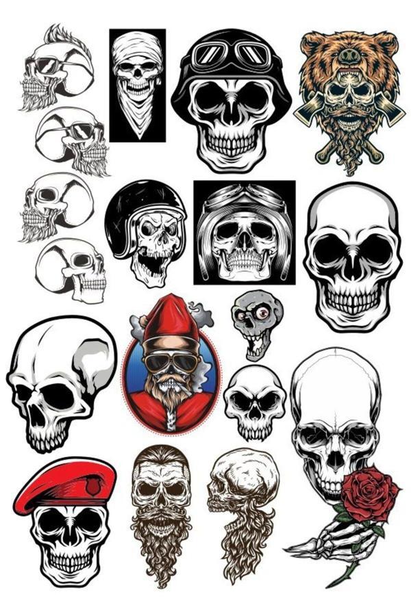 Kuru Kafa Sticker Set-1 18 Parça Telefon, Tablet, Defter, Laptop Sticker - Image 1