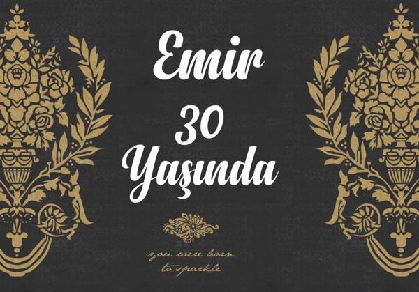 Klasik Temalı Doğum Günü Afişi 100X150 cm - Image 1