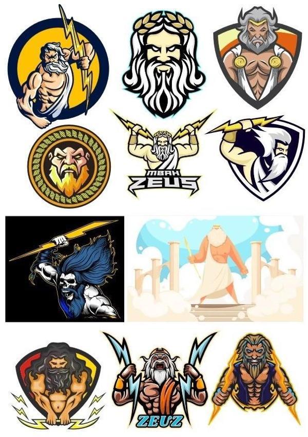 Zeus Sticker Set-1 11 Parça Telefon, Tablet, Defter, Laptop Sticker - Image 1
