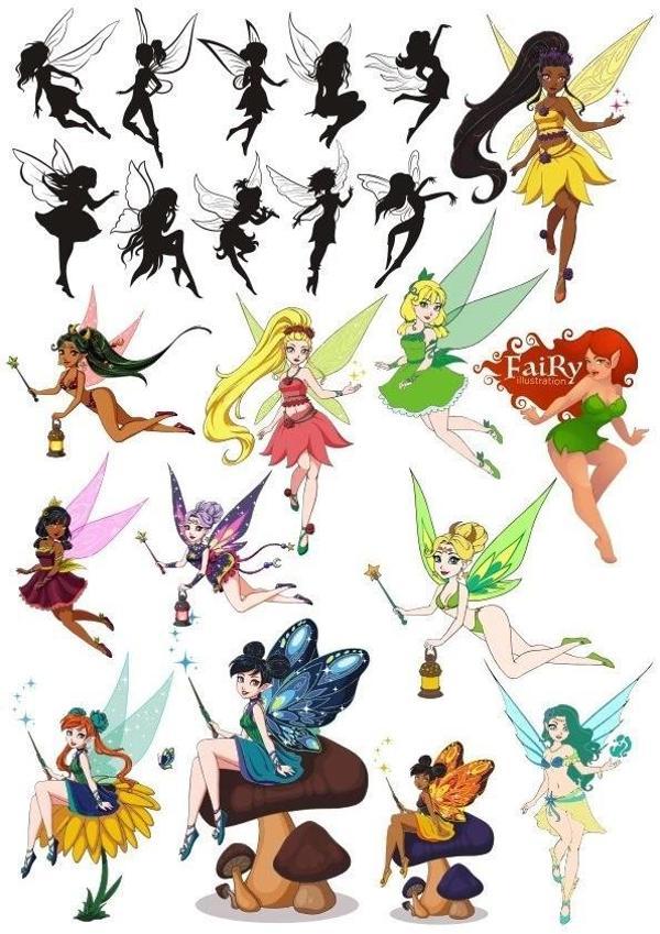 Peri Sticker Set-3 19 Parça Telefon, Tablet, Defter, Laptop Sticker - Image 1