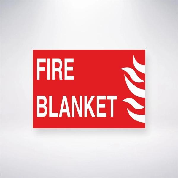 Fire Blanket Sticker 20X28 Cm - Image 1