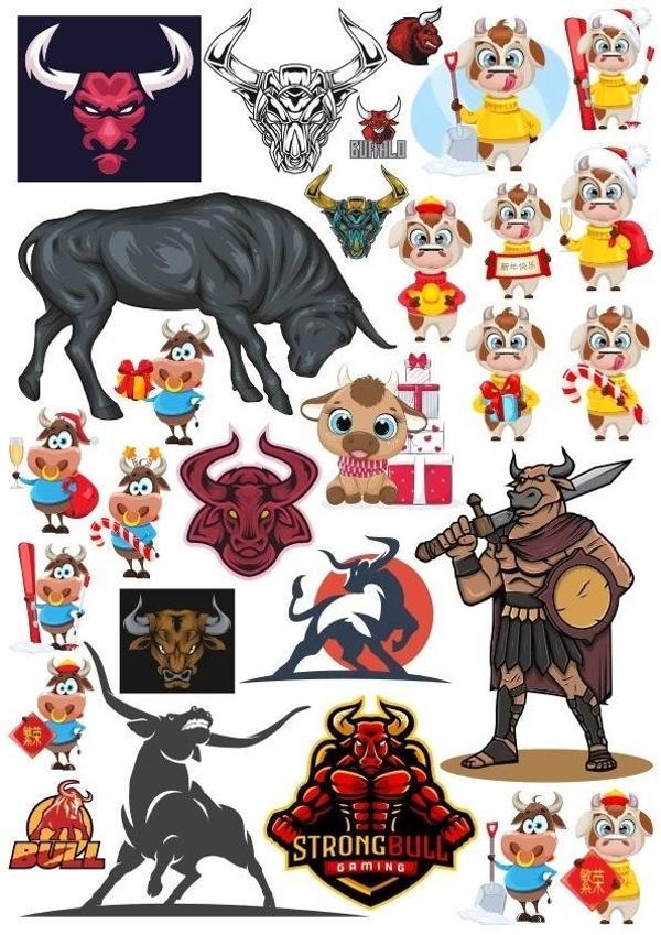 Boğa Sticker Set 11 25 Parça Telefon, Tablet, Defter, Laptop Sticker - Image 1