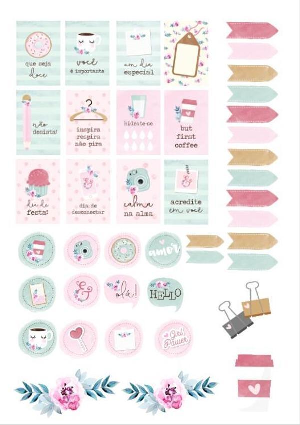 Pembe Planner Sticker Set - Image 1
