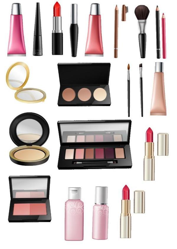 Makyaj Malzemeleri Sticker Set - Image 1