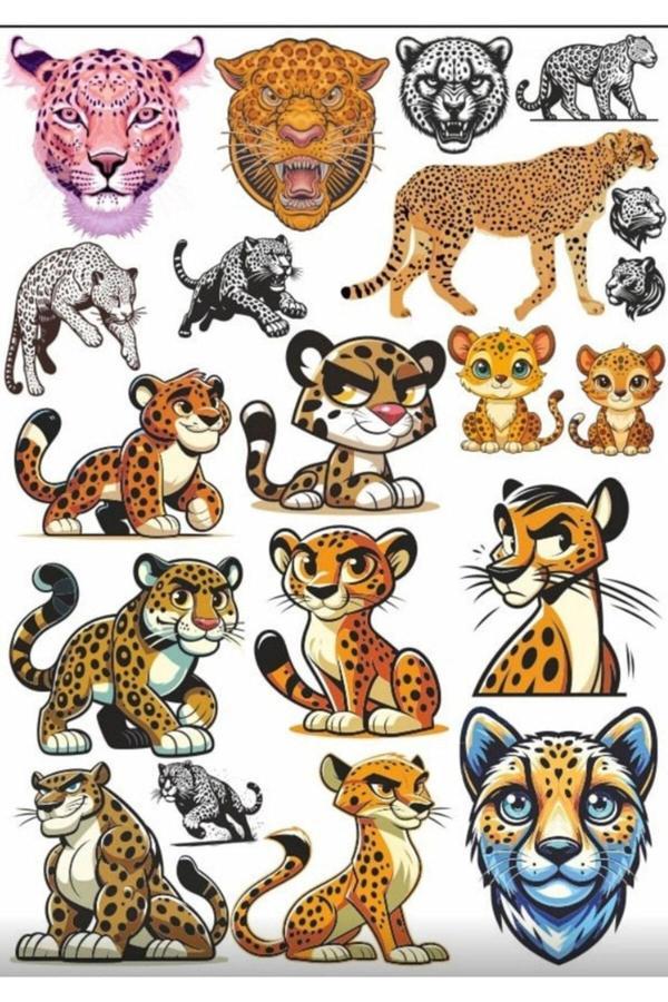 Leopar Sticker Set 3 - Image 1
