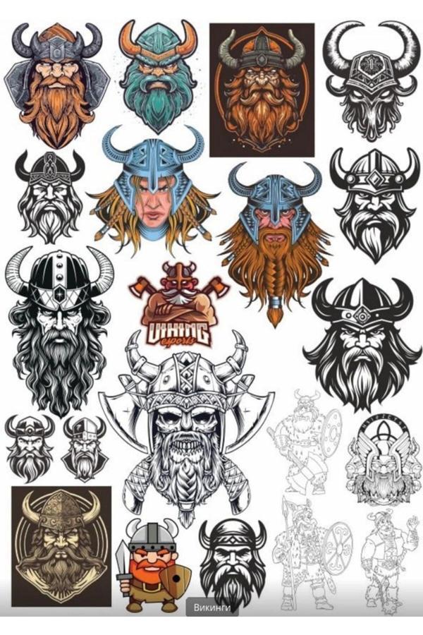 Viking İskandinav Sticker Set 3 - Image 1
