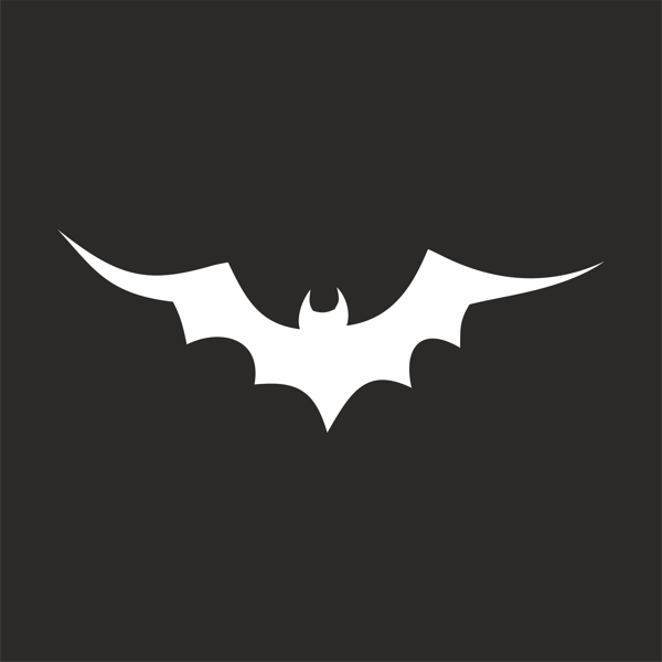 Yarasa Oto Sticker17x17 Cm Beyaz - Image 1