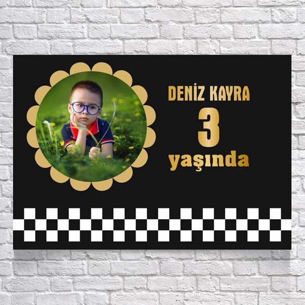 Yarış Temalı Doğum Günü Afişi 50X70 cm - Image 1
