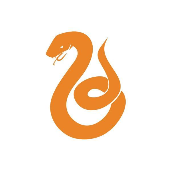 Yılan Araba Sticker 17x17 Cm Turuncu - Image 1