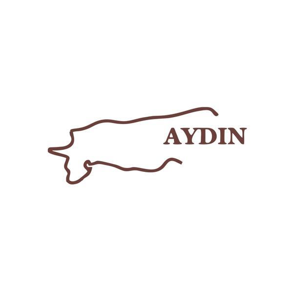 Aydın Harita Araba Sticker 17x17 Cm Kahverengi - Image 1