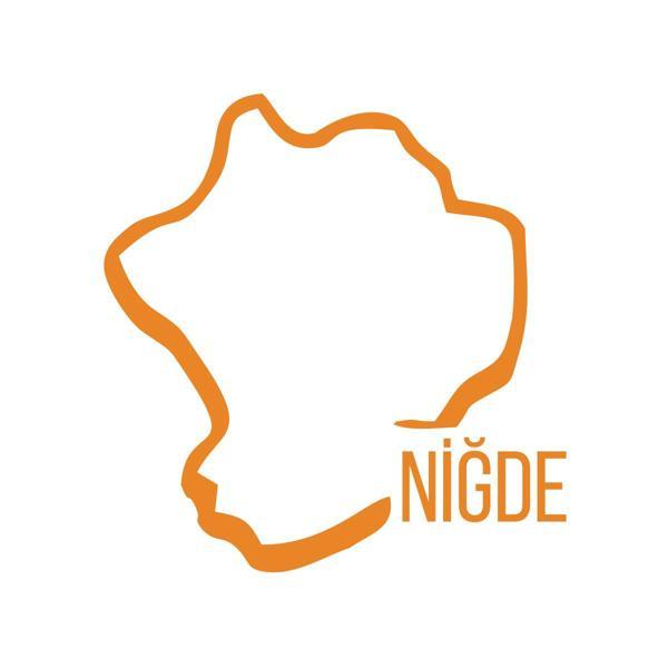 Niğde Harita Araba Sticker 17x17 Cm Turuncu - Image 1