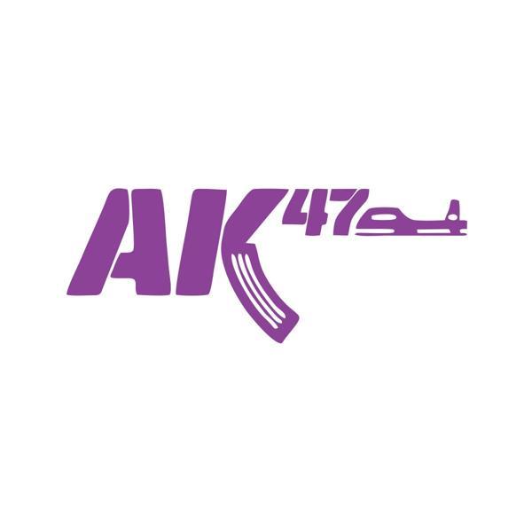 ak47 sticker17x17 Cm Mor - Image 1