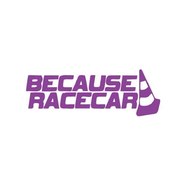 Because Race Car Araba Sticker 17x17 Cm Mor - Image 1