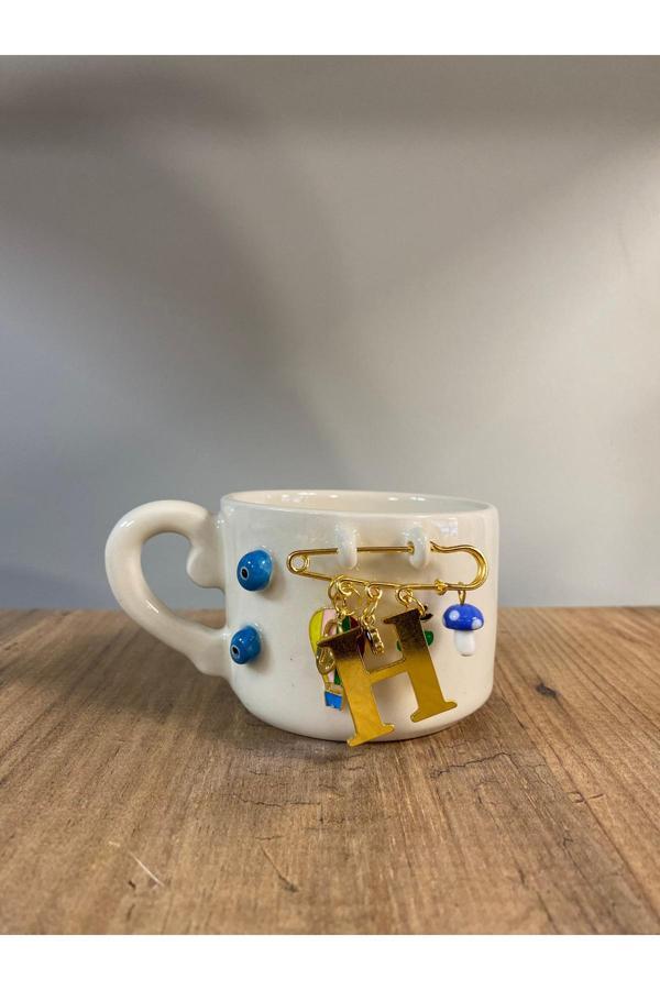 Hly Ceramics Charmlı Kupa H Harfi - Image 1