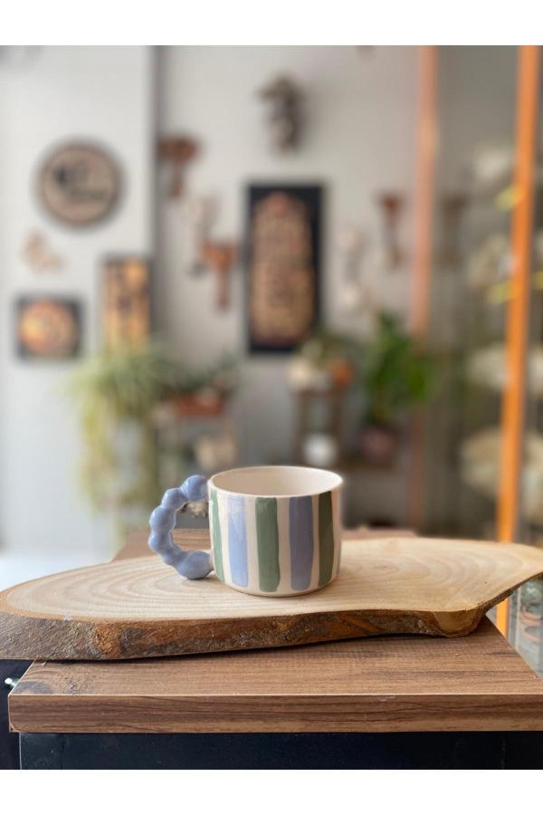 Hly Ceramics Mavi Boncuk Kupa - Image 1