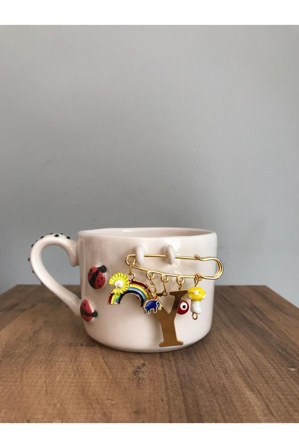 Hly Ceramics Charmlı Kupa Y Harfi - Image 1