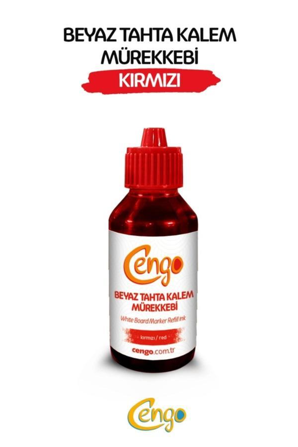 Cengo Beyaz Tahta Kalemi Mürekkebi 100 Ml Kırmızı - Image 1