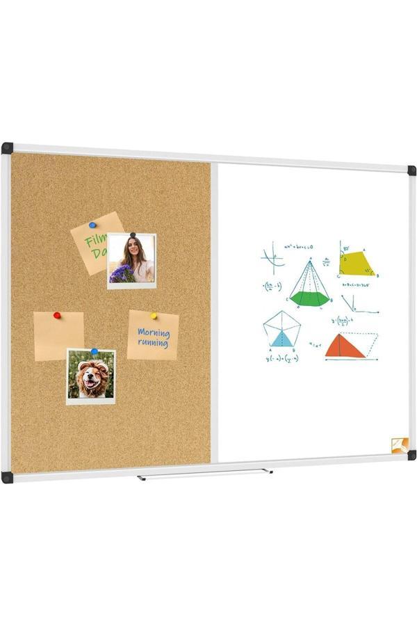 Cengo 60X90 Cm Çift Fonksiyonlu Aluminyum Çerçeve Yazı Tahtası - Image 1