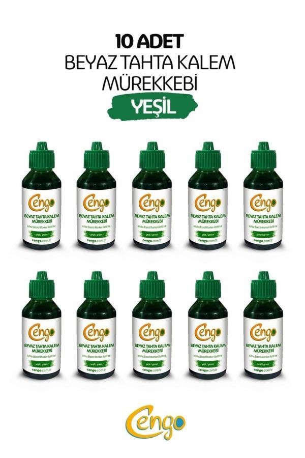 Cengo 10 Adet Tahta Kalemi Mürekkebi 100 Ml - Yeşil - Image 1