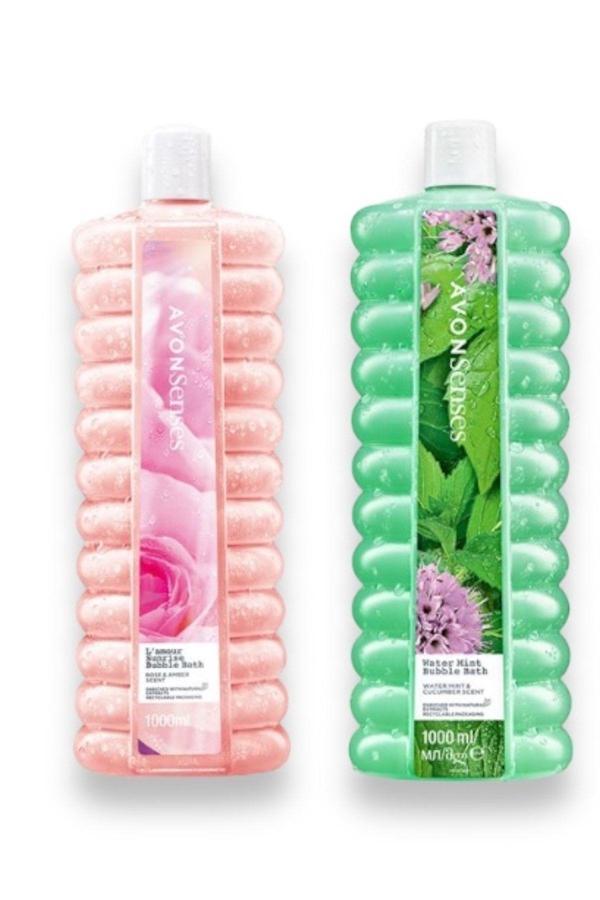 Senses Lamour Sunrise Parisian Ve Senses Water Mint Bubble Bath 1 Lt Banyo Köpüğü Seti - Image 1