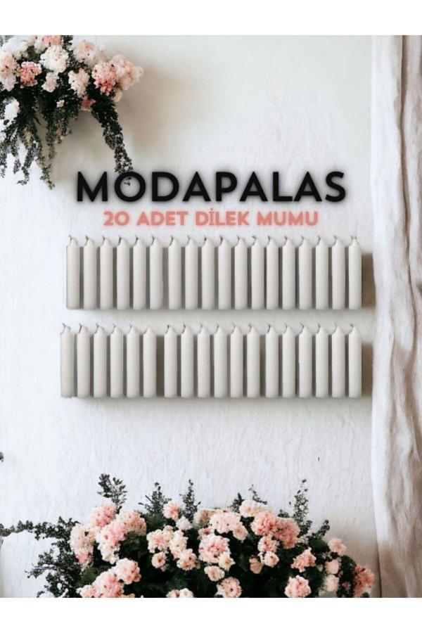 Aspart Lüx Bakkal Mumu Dilek Mumu 20 Adet Mum (10Cm) - Image 1