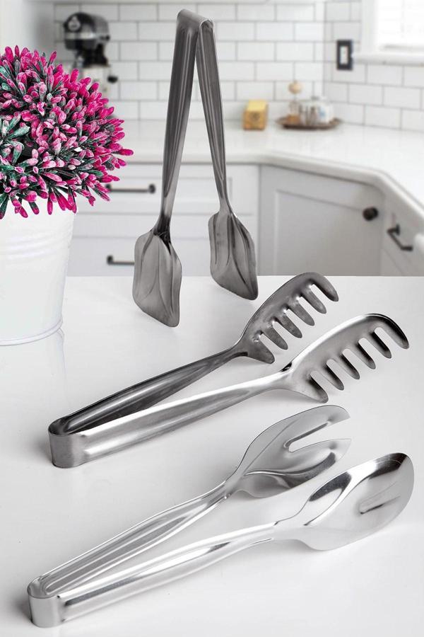 She Berrak Paslanmaz Çelik 3'Lü Maşa Seti - Image 1