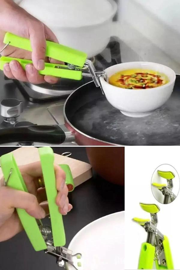 Online Kapında 2 Adet Silikon Uçlu Tava Tencere Sahan Kase Tutma Kolu Pratik Tencere Tava Tutacak - Image 1