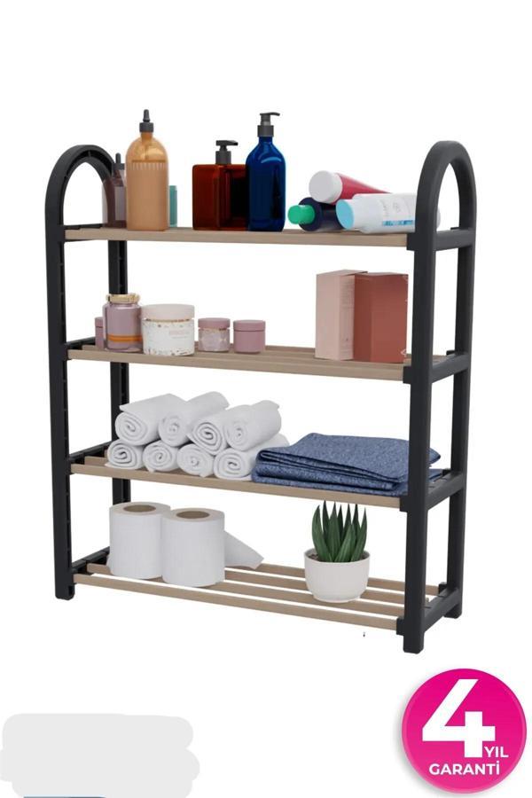 Online Kapında 4 Katlı Ahşap Ayakkabılık - Image 1