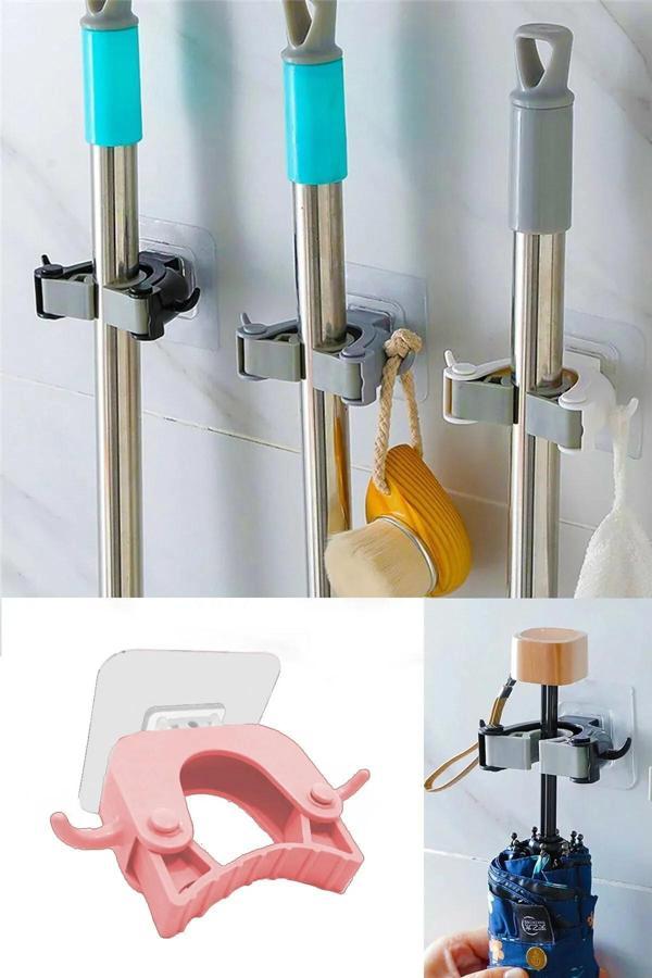 Online Kapında 3 Adet Lüks Paspas Süpürge Fırça Ve Mop Askısı Sap Tutucu Mutfak Banyo Askı - Image 1