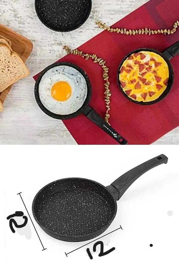 Online Kapında Lüks Paslanmaz Çelik Döküm Mini Sos Vog Tavası Yumurta Tavası Sosluk 12 Cm - Image 1