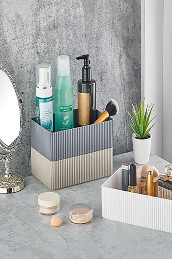 Online Kapında Lüks Mutfak Banyo Düzenleyici Plastik Geniş Kutu (3 Adet) - Image 1