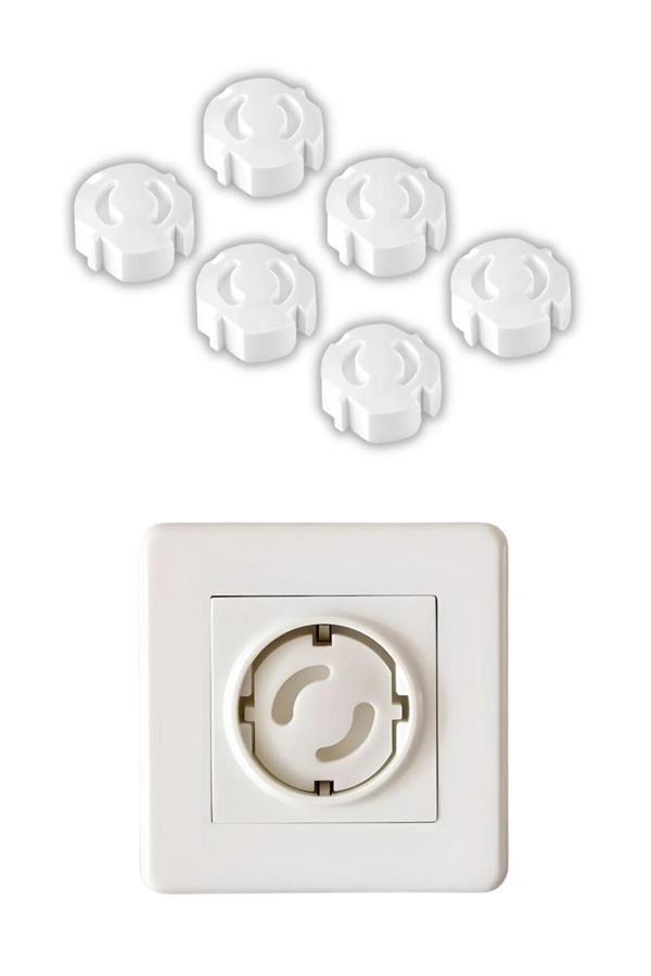 Online Kapında 12 Adet Lüks Priz Kapağı Bebek Ve Çocuk Güvenlik Koruma Piriz Kapatıcı Priz Koruyucu - Image 1