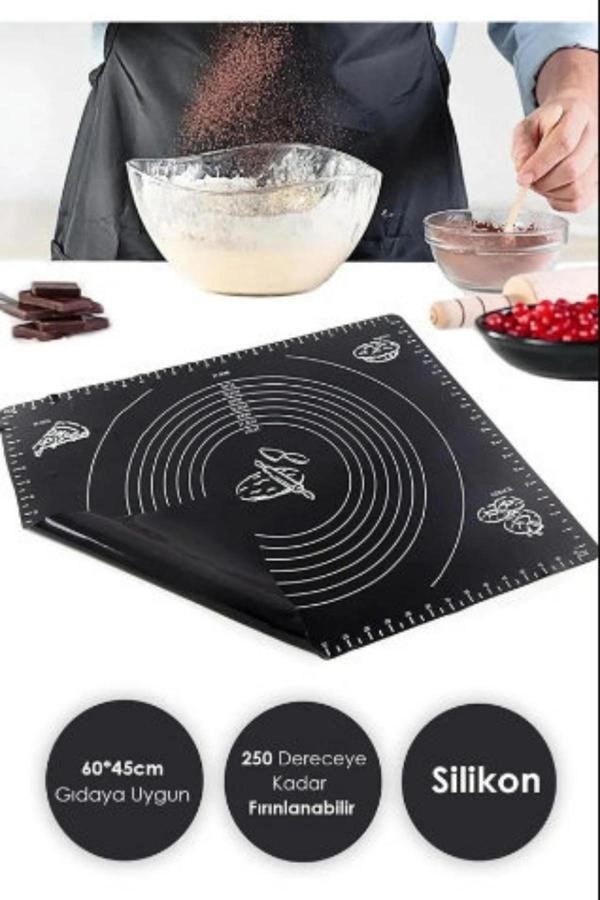 Online Kapında Lüks Büyük Boy Silikon Hamur Açma Matı Silikon Ölçülü Çok Amaçlı Hamur Matı / Örtüsü - Image 1