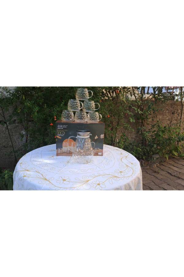 Online Kapında 7 Parça Çaydanlık Seti Meşrubat Seti Sürahi Seti - Image 1