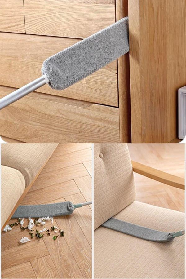 Online Kapında Uzun Saplı Esnek Katlanabilir Mop Paspas Kanepe Altı Tüy Toz Temizleme Aparatı Portatif Temizleyici - Image 1