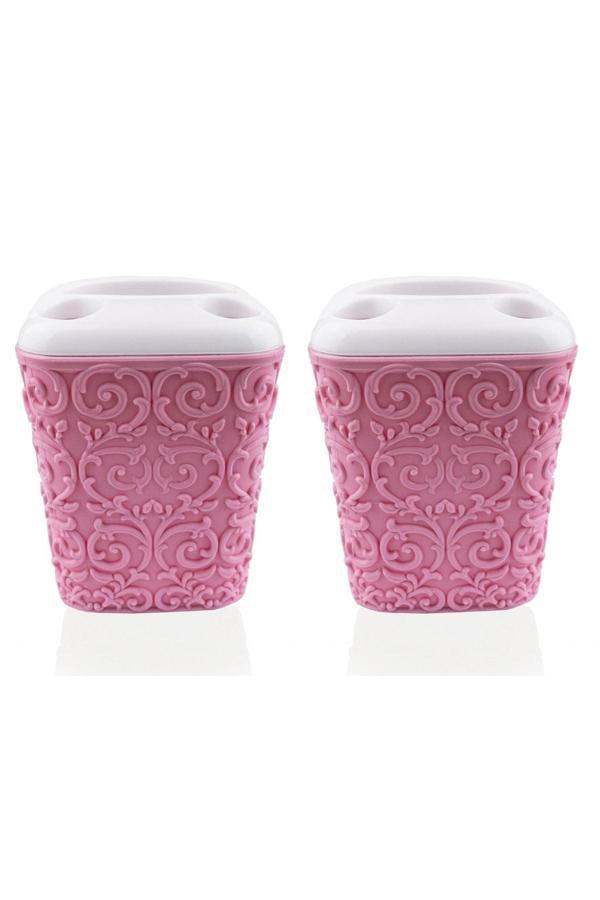 Ebrulihomeart Lüks 5 Bölmeli Sarmaşık Diş Fırçalık 2 Adet - Image 1