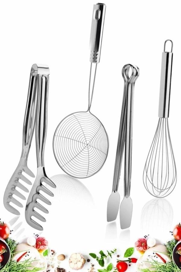 Online Kapında Onlinekapında Kepçekevgirmakarnasalatamaşasıkarıştırıcıtelçırpıcısıızgaramaşasıçelikyumurta Irpıcısı - Image 1