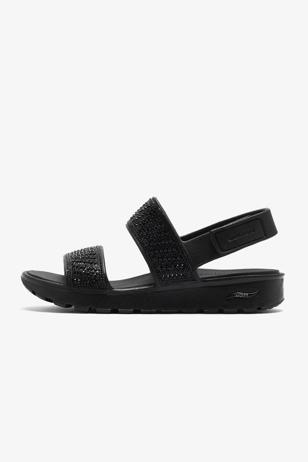 Skechers Arch Fit Footsteps 111531-BBK Siyah Kadın Sandalet - Image 1