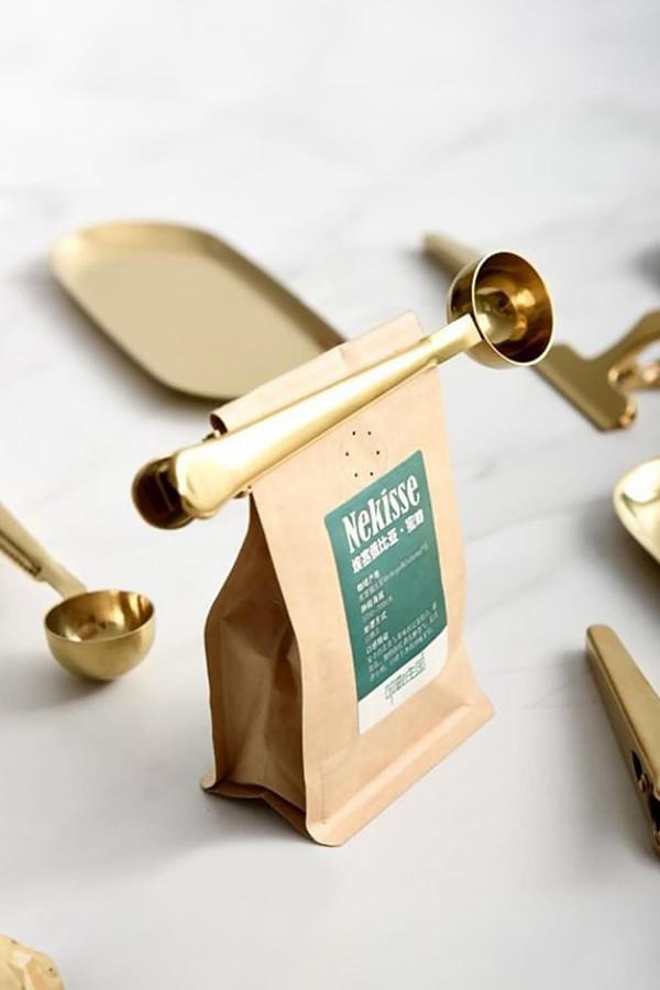 Gold Paslanmaz Çelik Mandallı Ölçü Kaşığı 15 ml - Image 1