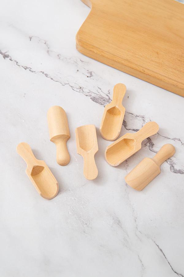 6’lı Ahşap Baharat Kaşığı - Image 1