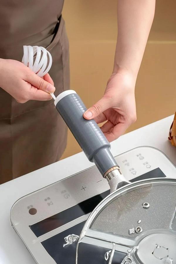 Silikon Saplı Pratik Mutfak Gereci Kaplama Uçlu Çok Amaçlı 14 cm - Image 1