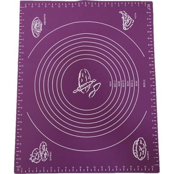 Mucit Home   Silikon Hamur Açma Matı Büyük Boy Mor Renk - Image 1