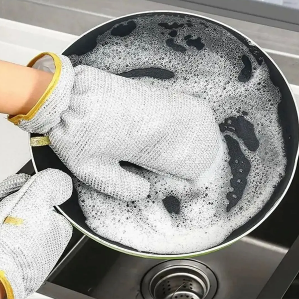 Mucit Home  Su Geçirmez Telli Bulaşık Eldiveni – Sihirli Temizlik, 1 Adet - Image 1