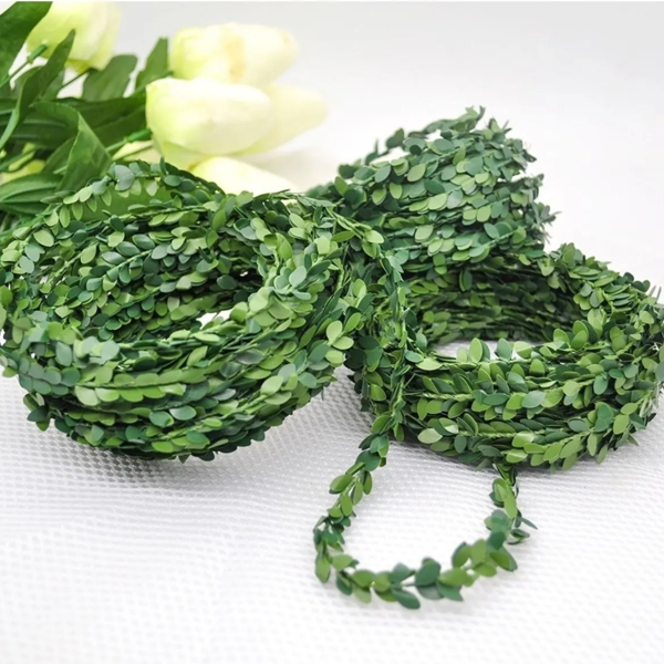 Mucit Home YAPAY TAÇ TEL SARMAŞIK, ÇİÇEK SÜS TEL SARMAŞIK , DOGALGAZ BORUSU  7,5 METRE - Image 1