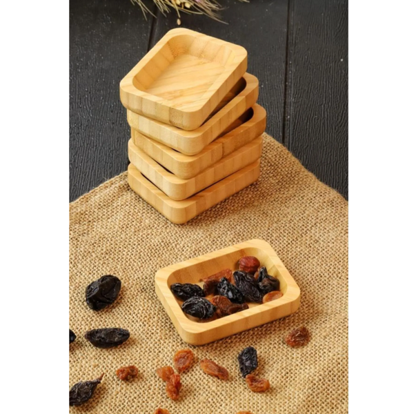 Mucit Home Bambu 6 lı Mini Kase - Çerezlik - Reçellik - Lokumluk - Image 1