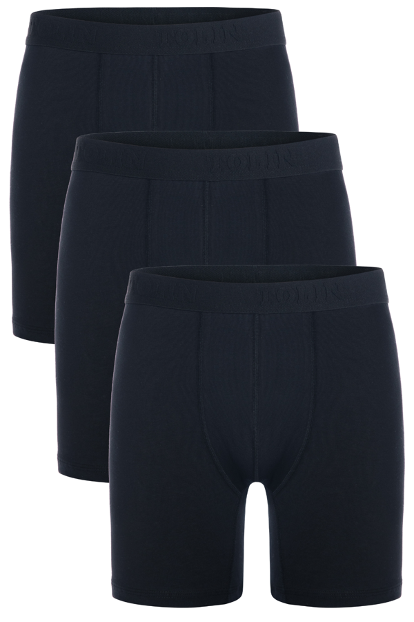 3 lü Erkek Pamuklu Likralı Esnek Uzun Boxer Seti 4197 - Image 1