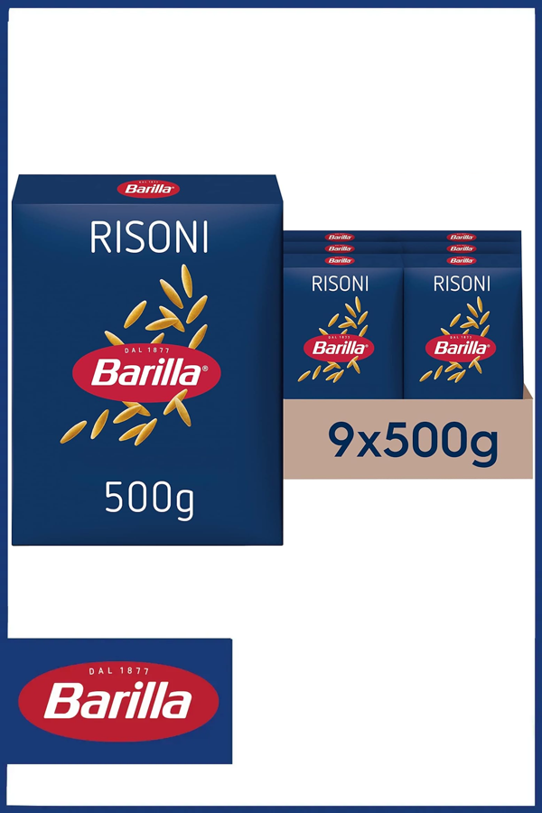 Barilla Arpa Şehriye (RİSONİ) 500 gr X 9 Adet - Image 1