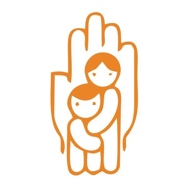 Çocukları Koru Sticker 17x17 Cm Turuncu - Image 1