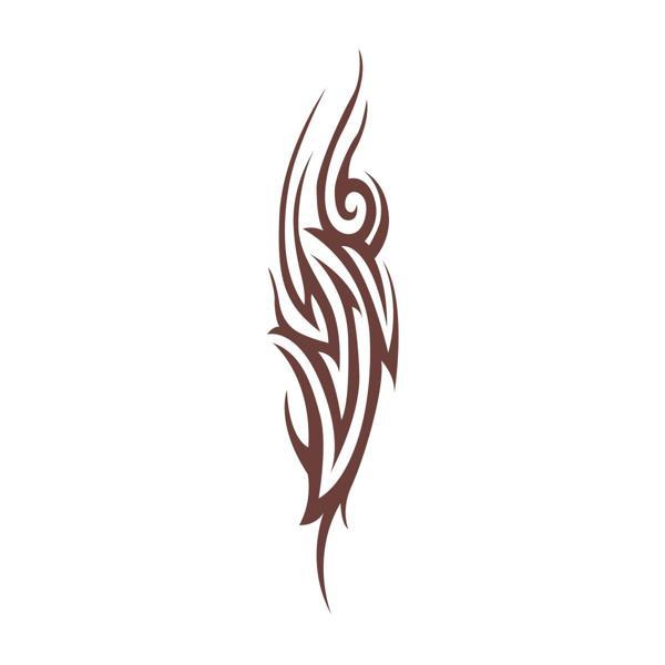 Alev Tribal Sticker 17x17 Cm Kahverengi - Image 1